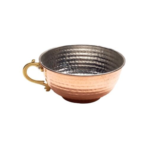 Red copper ayran bowl