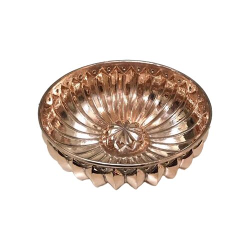 Ribbed Copper Hammam Bowl 20 cm Efemir Bakircilik