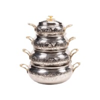 Shiny Sultan 4 Size Copper Pot Set