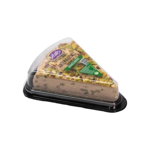Sugar-free plain tahini halva with pistachio halis helva 300 gr (10. 58oz)