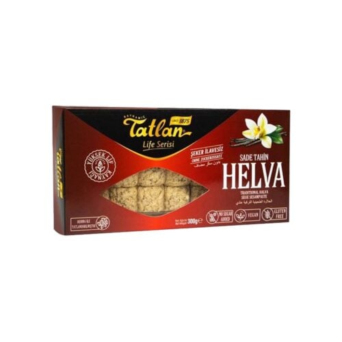 Tatlan helva life სერიის უშაქრო უბრალო ტაჰინის ჰალვა 300გრ (10oz)