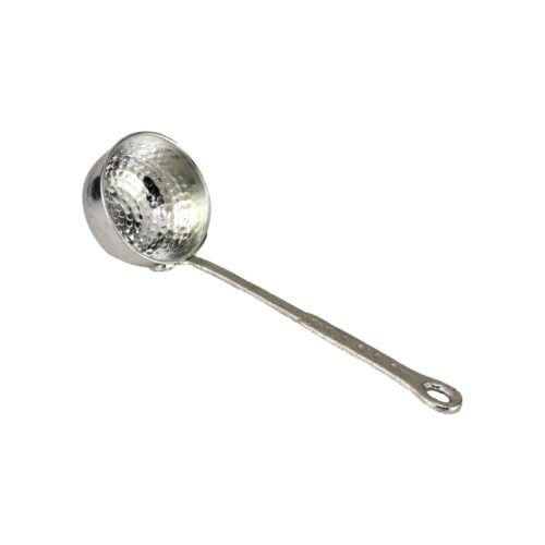 White copper ladle