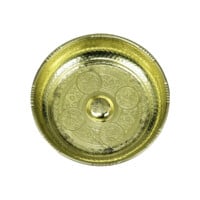 Yellow-Plated Copper Hammam Bowl 20 cm (1494) Sonay Bakircilik