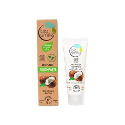 BioSmile Mint - Coconut - Aloe Vera Anti Plaque Organic Toothpaste 75 ml (2.53floz)