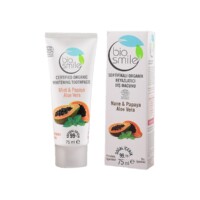 BioSmile Mint - Papaya - Aloe Vera Organic Whitening Toothpaste 75 ml (2.53floz)