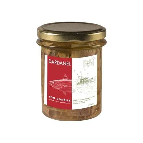 Canned tuna steak fillet dardanel 185 gr (6. 52oz)