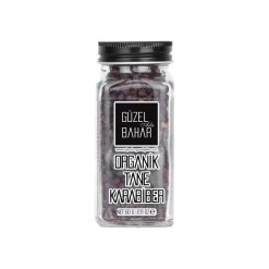 Organic Black Peppercorns in Glass Bottle Guzel Ada Gida 60 gr (2.11oz)