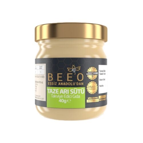 Turkish fresh royal jelly from anatolia beeo honey 40 gr (1. 41oz)
