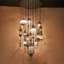 Ręcznie robiony, ekskluzywny żyrandol wiszący z 20 lampami