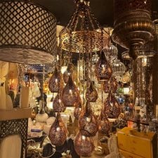 Handmade bronze authentic moroccan design pendant chandelier