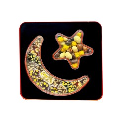 Hafiz Mustafa Crescent and Star Mixed Dragee and Delight Gift Box 400 gr (14.10oz)